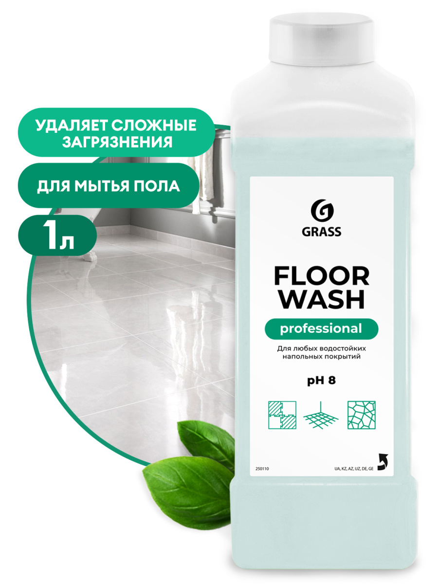 GraSS: FLOOR WASH Средство для мытья полов 1л - купить в Краснодаре, цена в  интернет-магазине Сигур